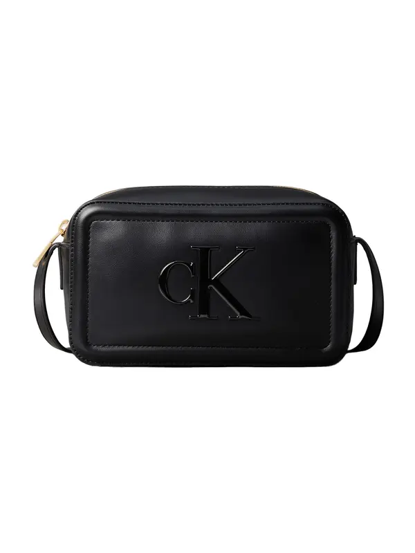 Calvin Klein Calvin Klein Torba za čez ramo 'Contrast Monogram Camera'  črna