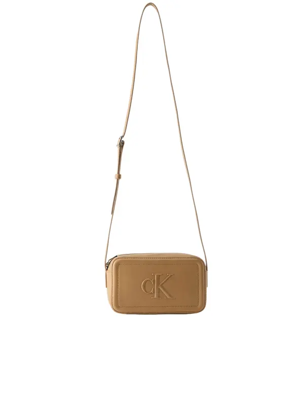 Calvin Klein Calvin Klein Torba za čez ramo 'Contrast Monogram Camera'  karamel