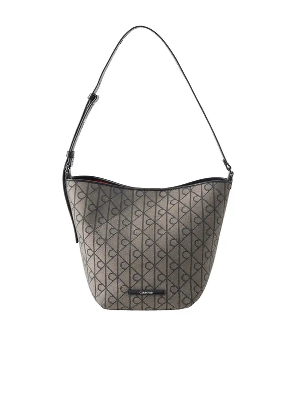 Calvin Klein Calvin Klein Torba za čez ramo 'Emblem'  bež / črna