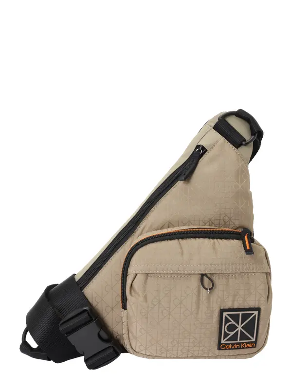 Calvin Klein Calvin Klein Torba za čez ramo 'Emblem Print Diagonal'  bež / svetlo rjava
