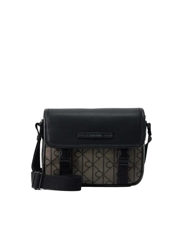 Calvin Klein Calvin Klein Torba za čez ramo 'Emblem Small Messenger'  svetlo rjava / črna