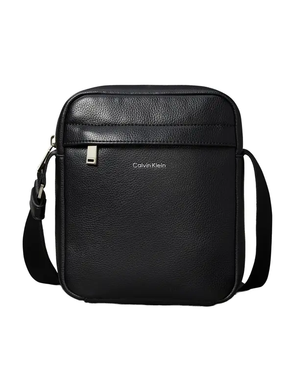 Calvin Klein Calvin Klein Torba za čez ramo 'Logo Pebbled'  črna