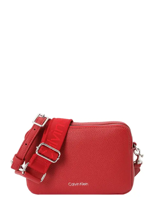 Calvin Klein Calvin Klein Torba za čez ramo 'Logo Strap Pebble Grain Camera'  brusnica