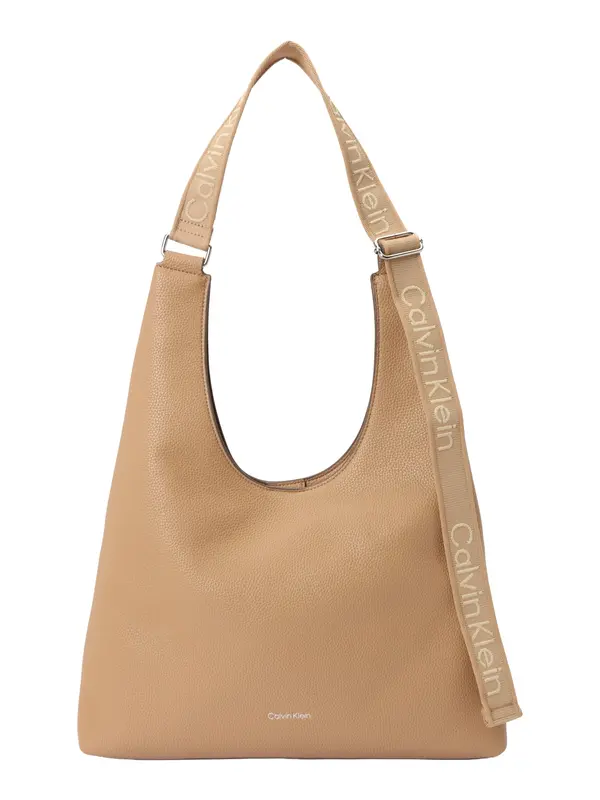 Calvin Klein Calvin Klein Torba za čez ramo 'Logo Strap Shoulder'  svetlo rjava