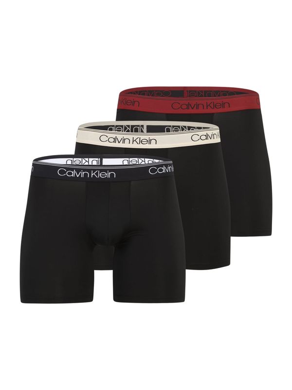 Calvin Klein Underwear Calvin Klein Underwear Boksarice  bež / temno rdeča / črna / bela