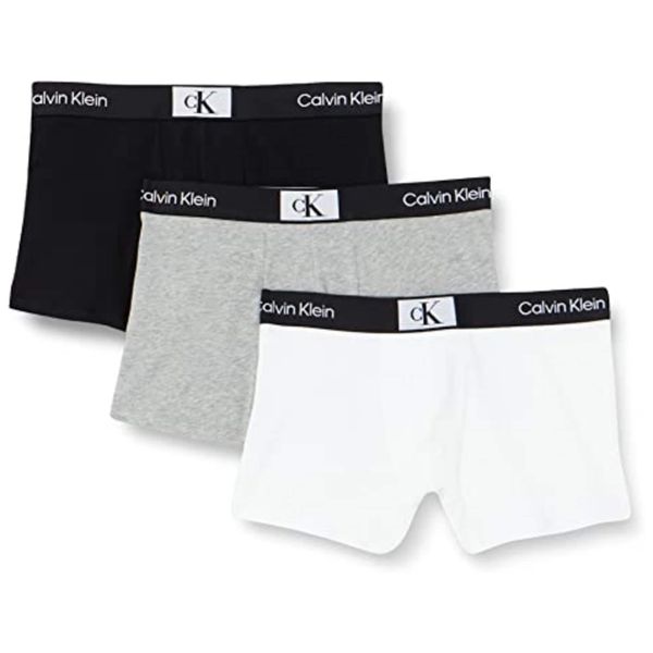 Calvin Klein Underwear Calvin Klein Underwear Boksarice 'CK96'  pegasto siva / črna / bela