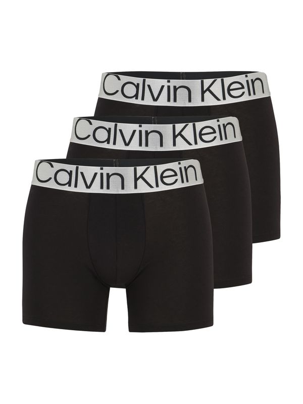 Calvin Klein Underwear Calvin Klein Underwear Boksarice  črna / srebrna