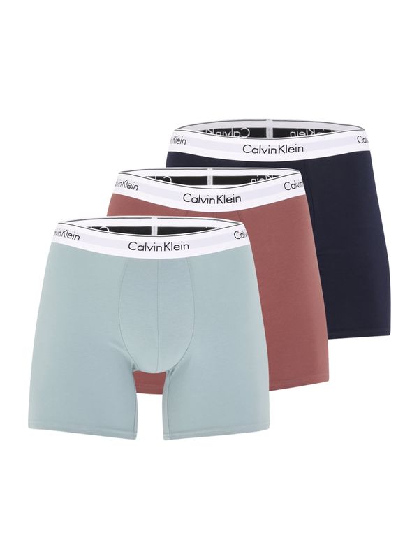 Calvin Klein Underwear Calvin Klein Underwear Boksarice  opal / kostanj rjava / črna / bela