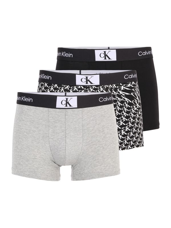 Calvin Klein Underwear Calvin Klein Underwear Boksarice  pegasto siva / črna / bela