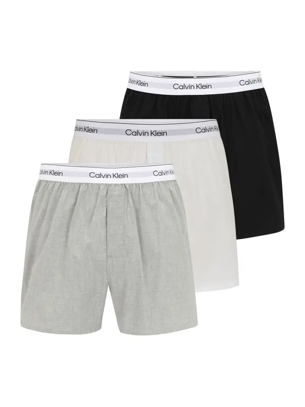 Calvin Klein Underwear Calvin Klein Underwear Boksarice  siva / črna / bela