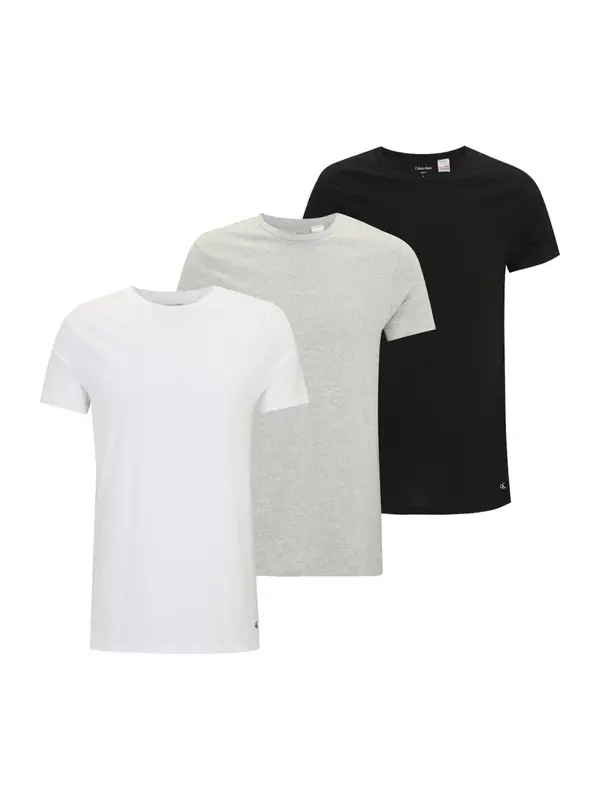 Calvin Klein Underwear Calvin Klein Underwear Majica  pegasto siva / črna / bela