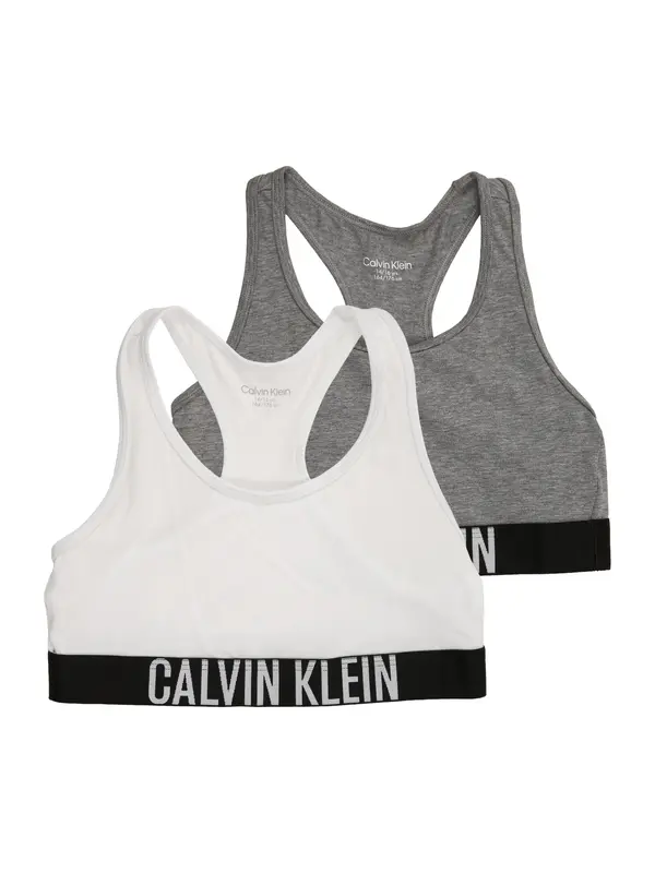 Calvin Klein Underwear Calvin Klein Underwear Modrček 'Intense Power'  pegasto siva / črna / bela