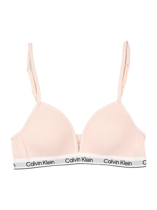 Calvin Klein Underwear Calvin Klein Underwear Modrček 'Repeat Logo Triangle Bralette'  siva / rosé / črna / bela