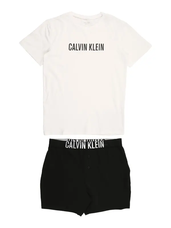 Calvin Klein Underwear Calvin Klein Underwear Pižama 'Intense Power'  črna / bela