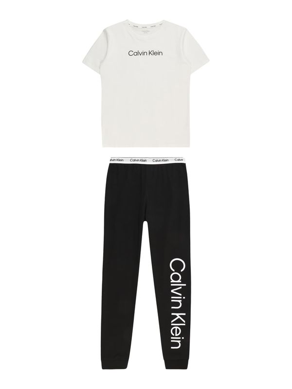 Calvin Klein Underwear Calvin Klein Underwear Pižama  siva / črna / bela