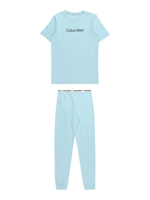 Calvin Klein Underwear Calvin Klein Underwear Pižama  svetlo modra / črna / bela