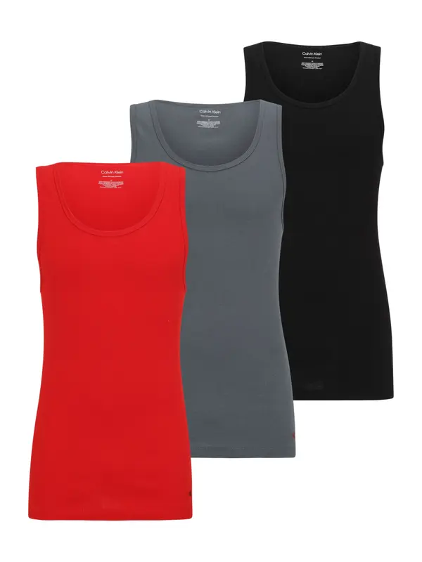 Calvin Klein Underwear Calvin Klein Underwear Spodnja majica  siva / rdeča / črna