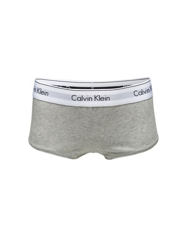 Calvin Klein Underwear Calvin Klein Underwear Spodnje hlače 'Boyshort'  pegasto siva / črna / bela