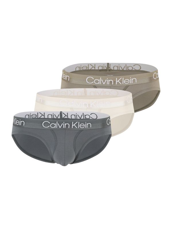 Calvin Klein Underwear Calvin Klein Underwear Spodnje hlačke  bež / temno siva / bela