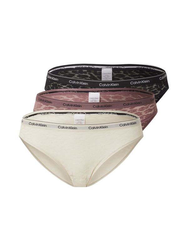 Calvin Klein Underwear Calvin Klein Underwear Spodnje hlačke  bordo / črna / jajčna lupina