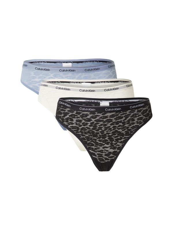 Calvin Klein Underwear Calvin Klein Underwear Spodnje hlačke  ecru / golobje modra / črna / bela