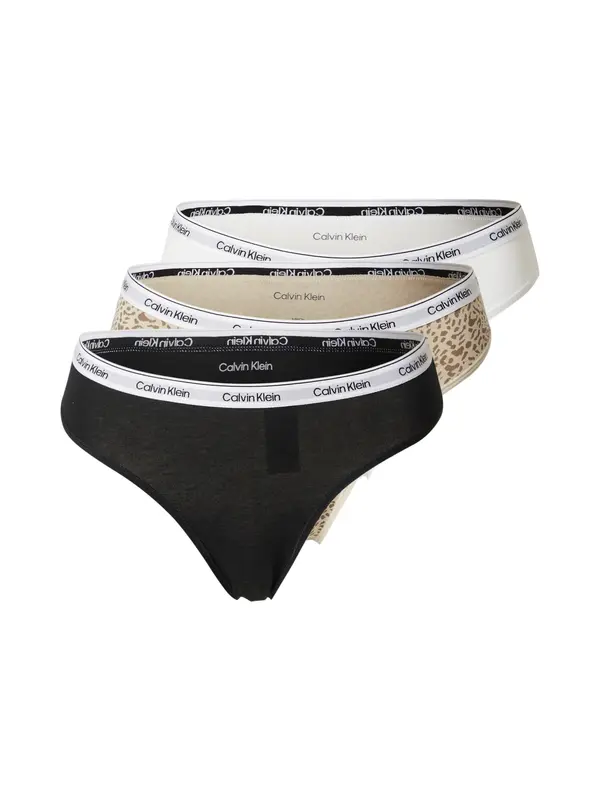 Calvin Klein Underwear Calvin Klein Underwear Spodnje hlačke  svetlo rjava / temno siva / črna / bela