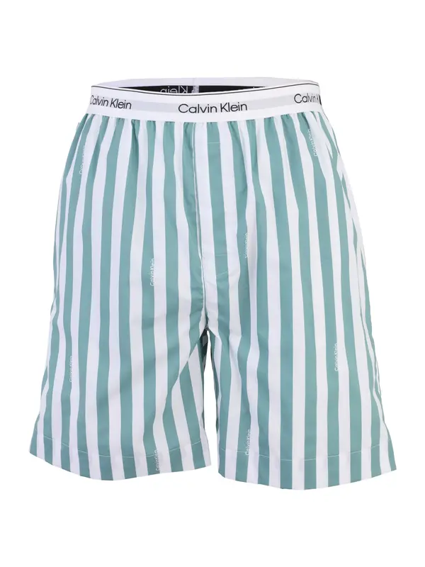 Calvin Klein Underwear Calvin Klein Underwear Spodnji del pižame  cijansko modra / bela