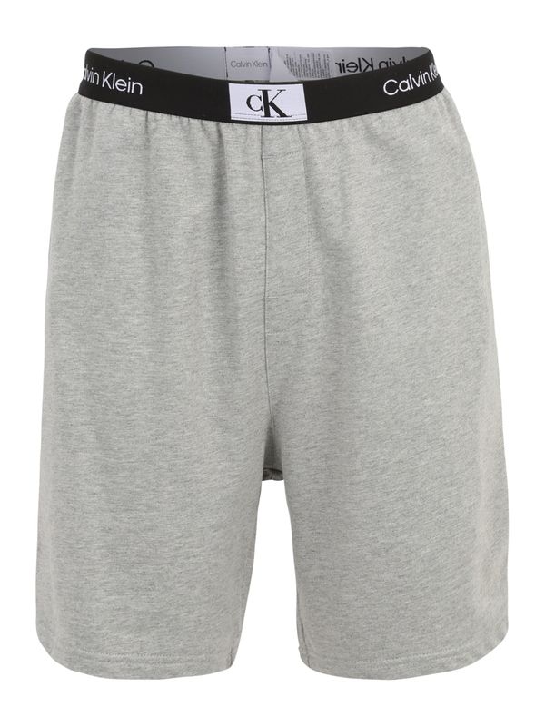 Calvin Klein Underwear Calvin Klein Underwear Spodnji del pižame  pegasto siva / črna / bela
