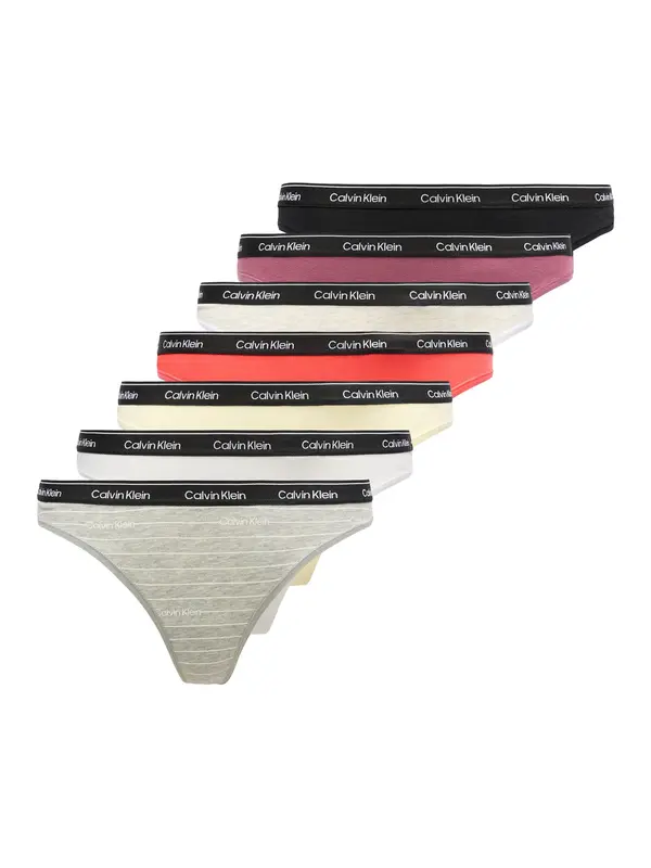 Calvin Klein Underwear Calvin Klein Underwear Tangice  ecru / siva / svetlo siva / ciklama / svetlo rdeča / črna / bela