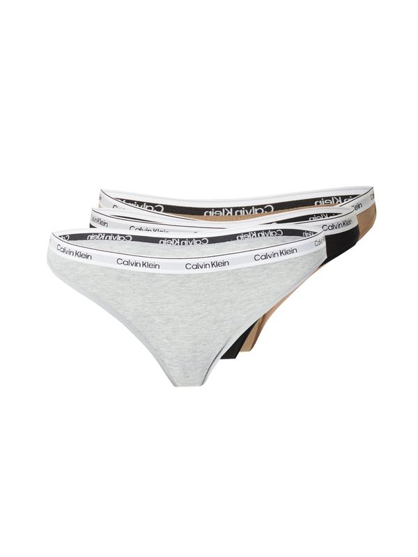 Calvin Klein Underwear Calvin Klein Underwear Tangice  kamela / pegasto siva / črna / bela