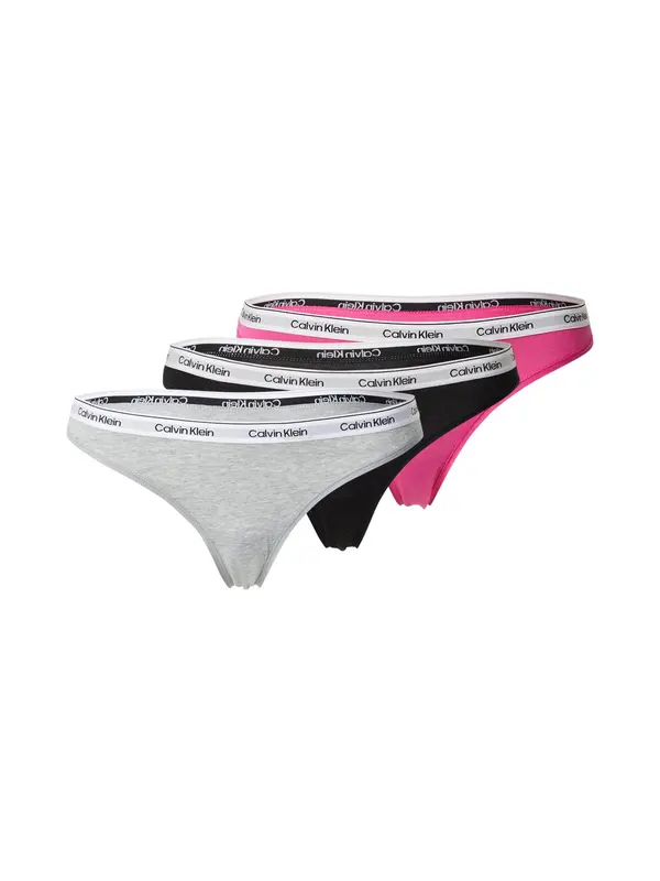 Calvin Klein Underwear Calvin Klein Underwear Tangice  pegasto siva / neonsko lila / črna / bela