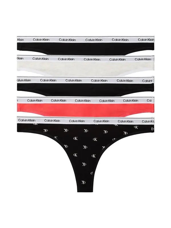 Calvin Klein Underwear Calvin Klein Underwear Tangice  živo rdeča / črna / pegasto bela