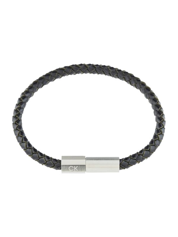 Calvin Klein Calvin Klein Zapestnica 'Industrial Facets'  črna / srebrna