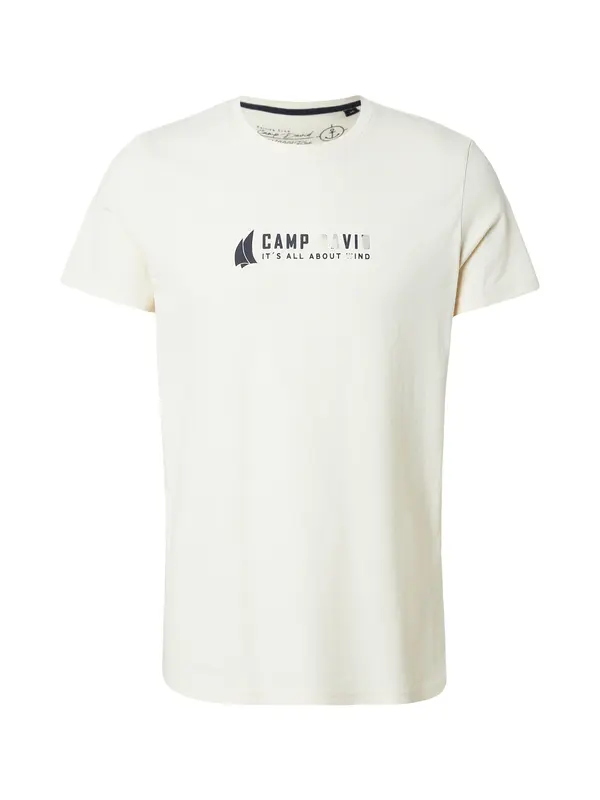 CAMP DAVID CAMP DAVID Majica  bež / črna