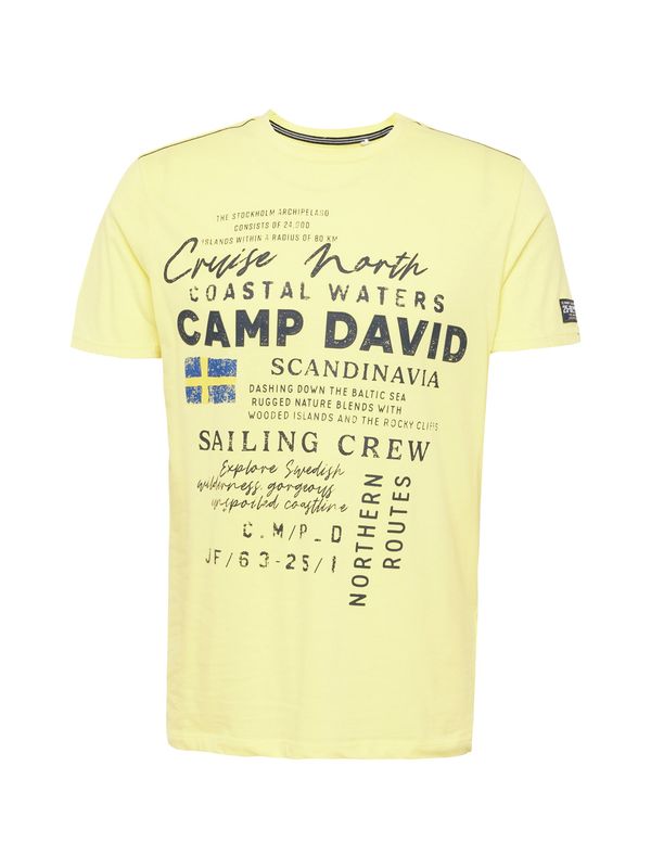 CAMP DAVID CAMP DAVID Majica 'Cruise North'  modra / marine / rumena