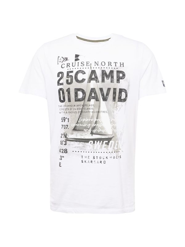 CAMP DAVID CAMP DAVID Majica 'Cruise North'  temno siva / temno siva / črna / bela