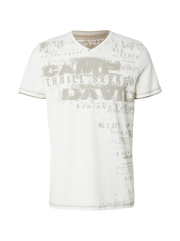 CAMP DAVID CAMP DAVID Majica 'Dune Crusher'  brokat / svetlo rjava