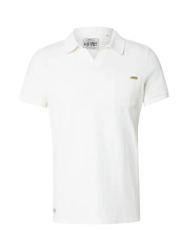 CAMP DAVID CAMP DAVID Majica 'Dune Crusher'  temno siva / volneno bela