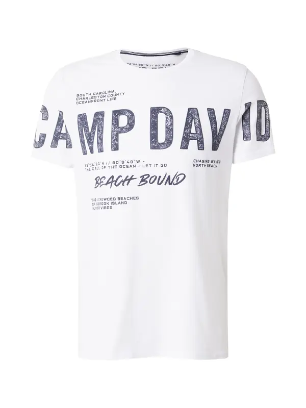 CAMP DAVID CAMP DAVID Majica  marine / bela
