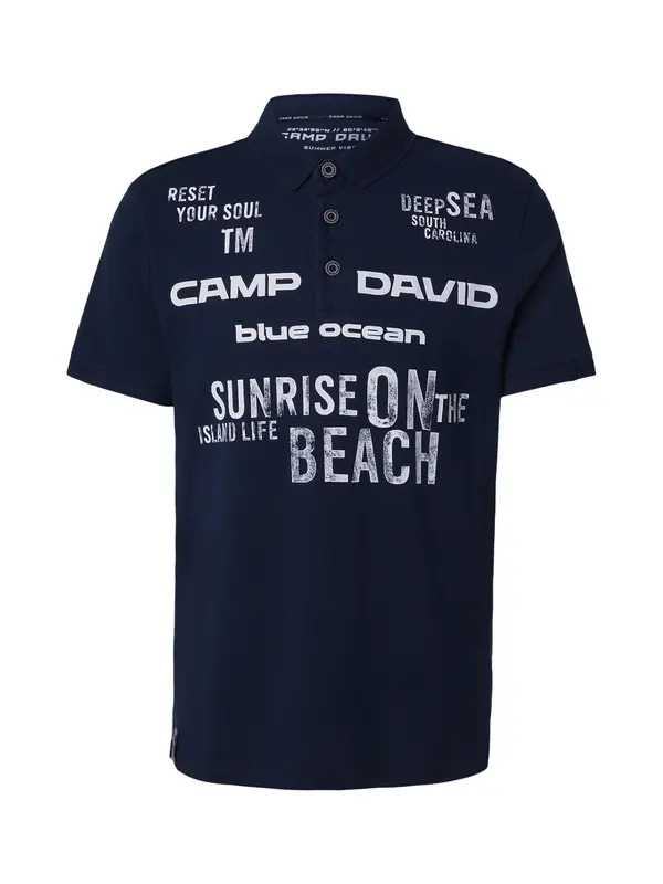 CAMP DAVID CAMP DAVID Majica  marine / bela