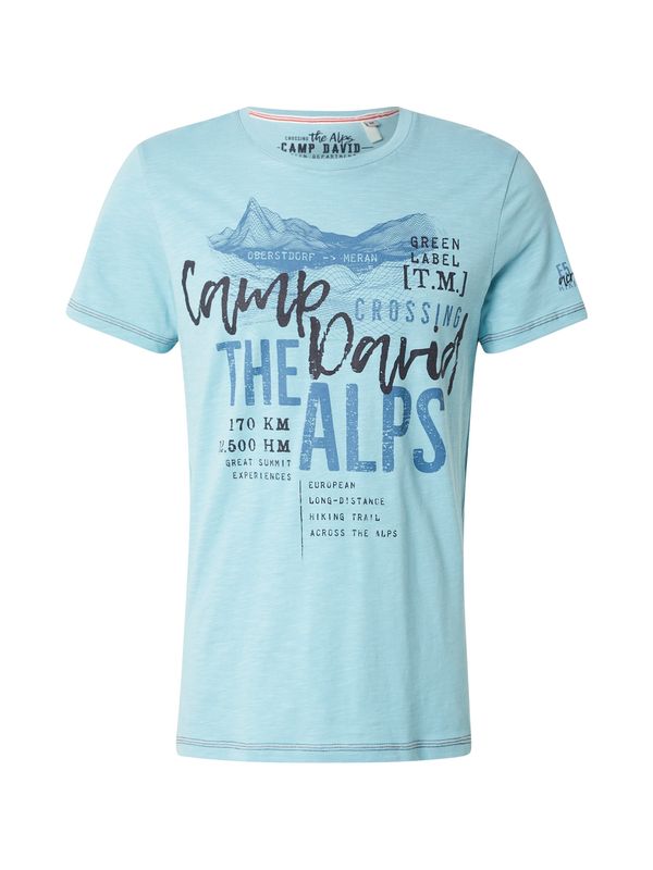 CAMP DAVID CAMP DAVID Majica  marine / mornarska / svetlo modra
