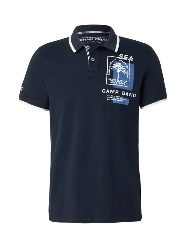 CAMP DAVID CAMP DAVID Majica  marine / safir / bela