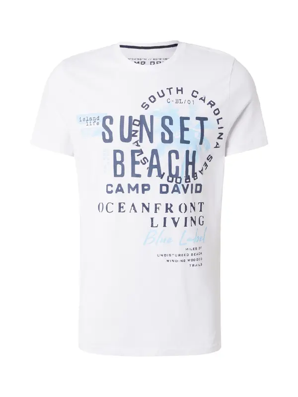 CAMP DAVID CAMP DAVID Majica  marine / svetlo modra / bela