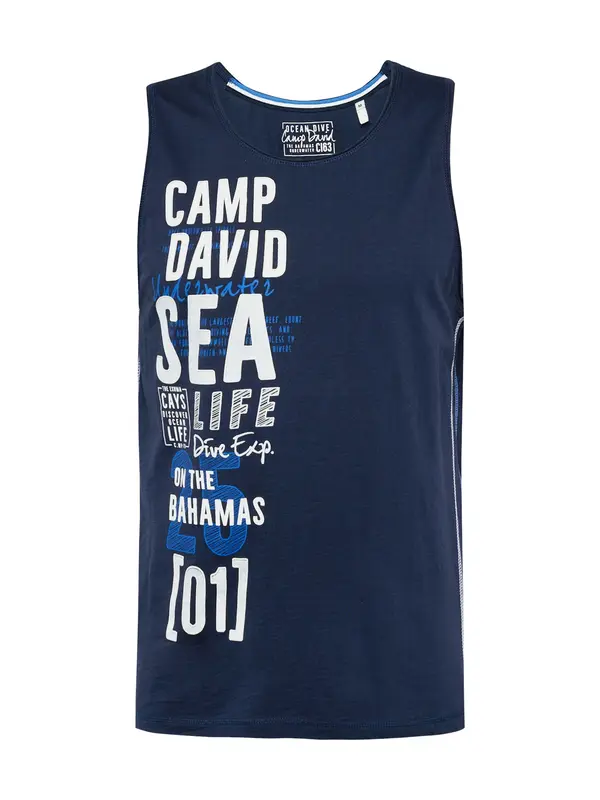 CAMP DAVID CAMP DAVID Majica  modra / mornarska / bela
