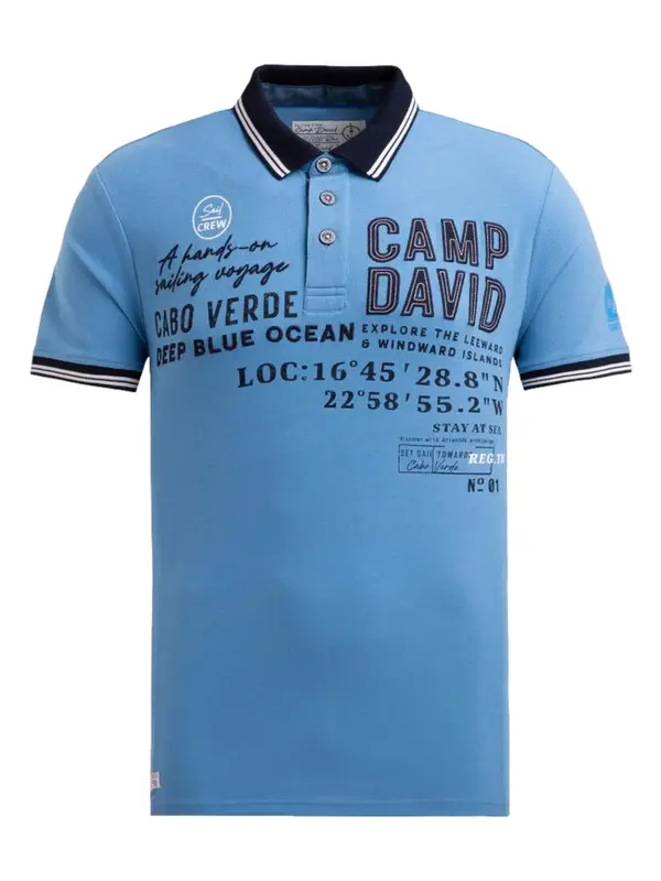 CAMP DAVID CAMP DAVID Majica  modra / mornarska / bela