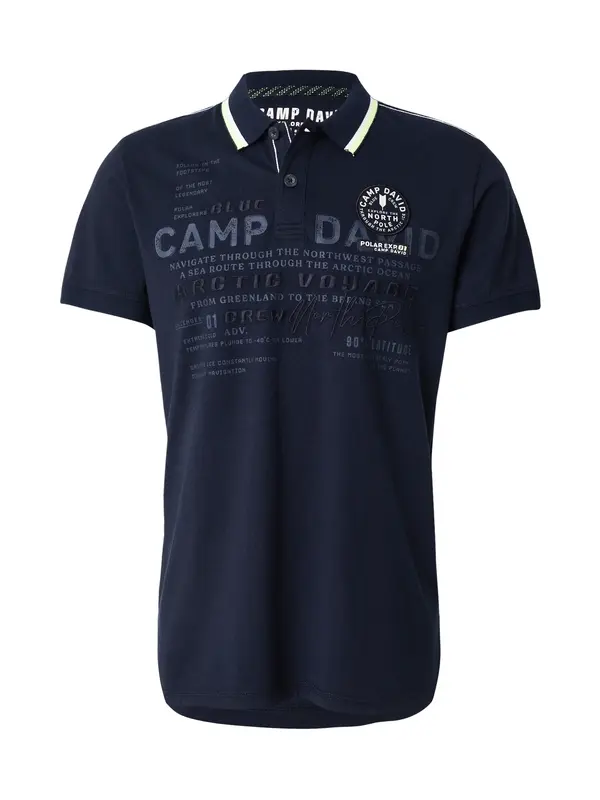 CAMP DAVID CAMP DAVID Majica  modra / neonsko zelena