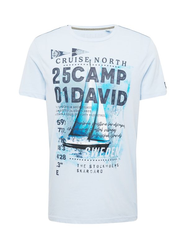 CAMP DAVID CAMP DAVID Majica  modra / svetlo modra / bela