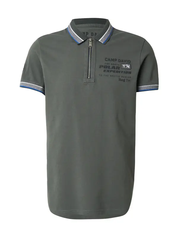CAMP DAVID CAMP DAVID Majica  modra / temno zelena / bela