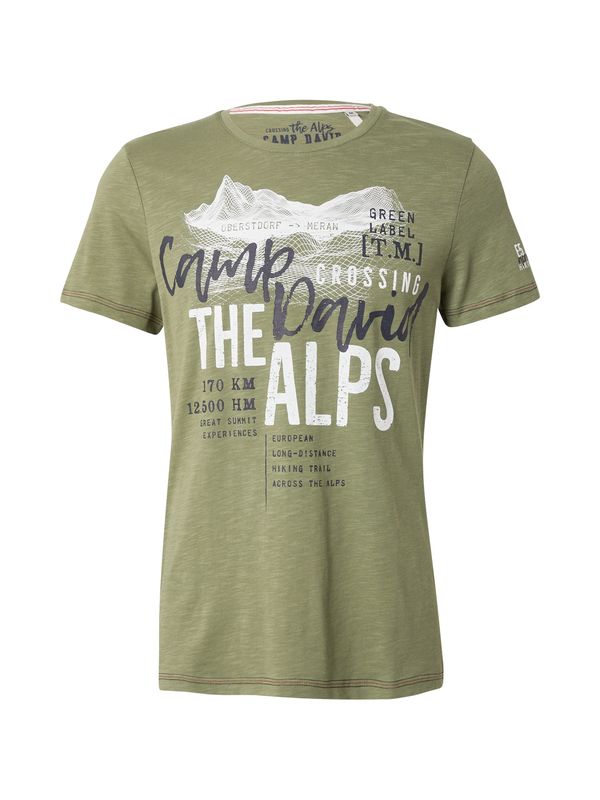CAMP DAVID CAMP DAVID Majica  mornarska / oliva / bela
