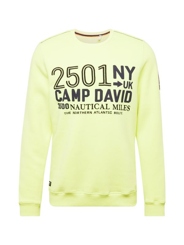 CAMP DAVID CAMP DAVID Majica  neonsko rumena / črna
